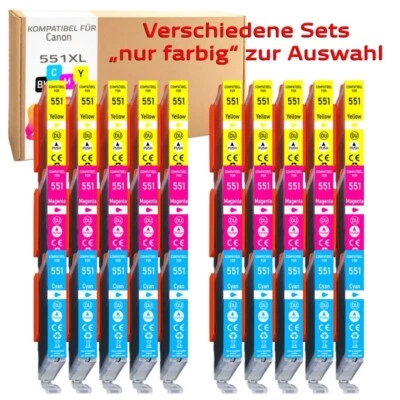 Cartucce per Canon PGI-550 XL CLI-551 XL PIXMA MG5650 MG5550 MG7150 ip7250 iP875