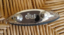 DW Drum Workshop BUTT PLATE 90s -2 000s Snare Drum Part 2" Holes Chrome USA