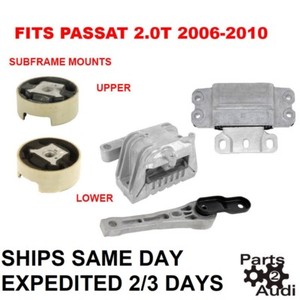 Engine Motor Mounts Auto Transmission Mount W Subframe Mounts 2 0t Passat 06 10 Ebay