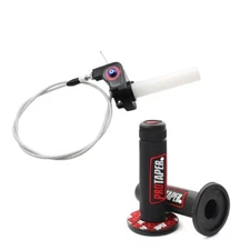 Twist Throttle Grips Cable 22mm for CRF KLX TTR 110 125 150 200 250 cc Red