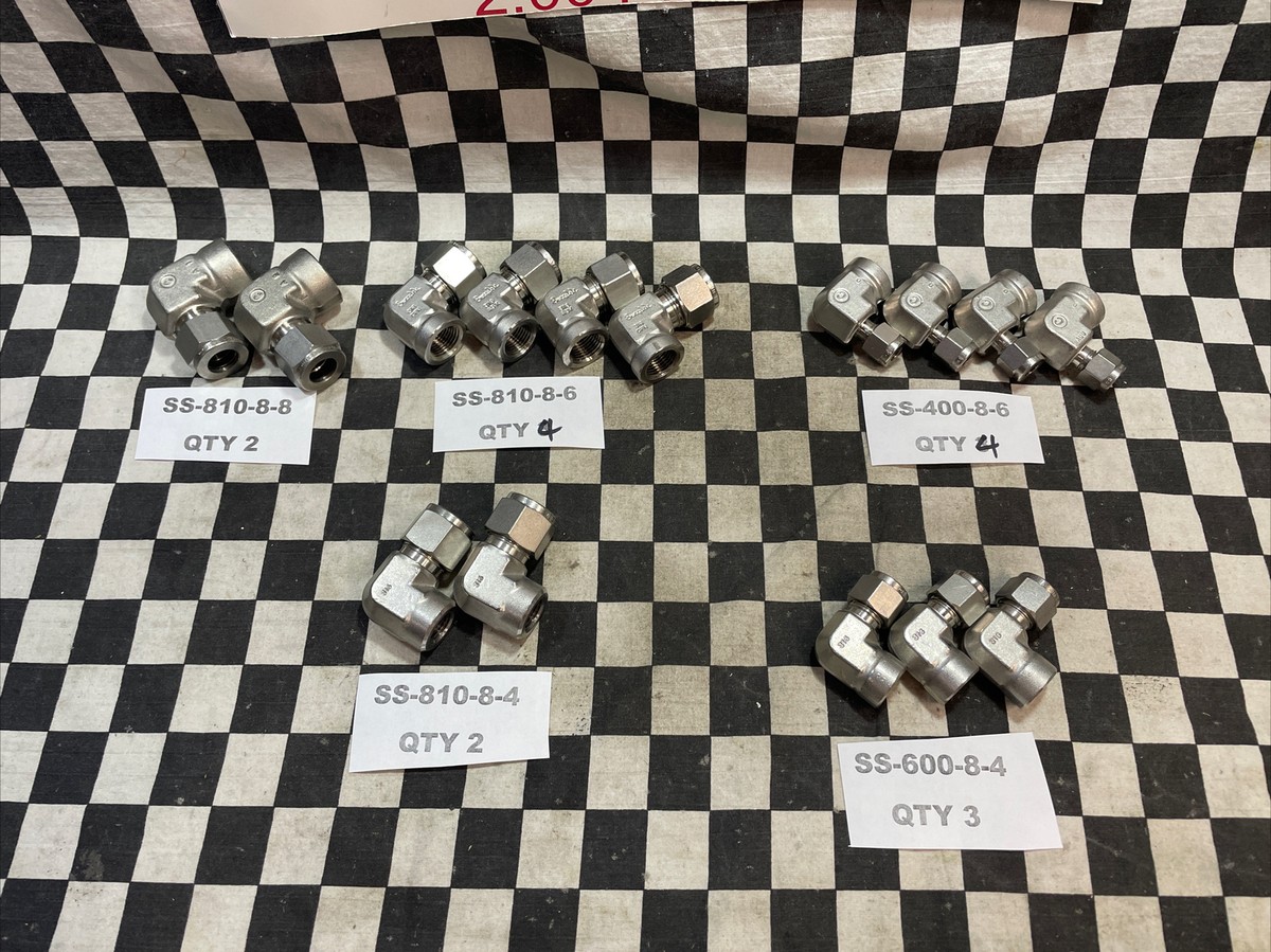 15x SWAGELOK SS-810-8-8 SS-810-8-6 SS-400-8-6 SS-810-8-4 SS-600-8