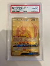 PSA 10 GEM MINT Full Art Secret Rare Tapu Koko GX - Hidden Fates SV93/SV94 on eBay