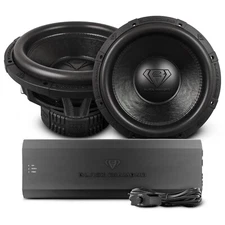 Black Diamond Amplifier + 2x 15" Subwoofer 1000W RMS