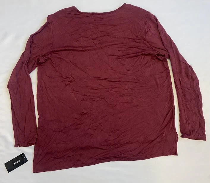 MSRP $40 Alfani V-Neck Long Sleeve Size Medium DEFECT - Image 2 of 4
