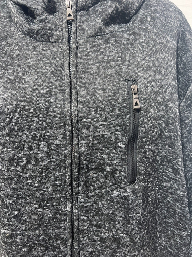 ROK Men Grey Black Zip Up Warm Jacket Sherpa Lined 3XL Big & Tall - Picture 3 of 8