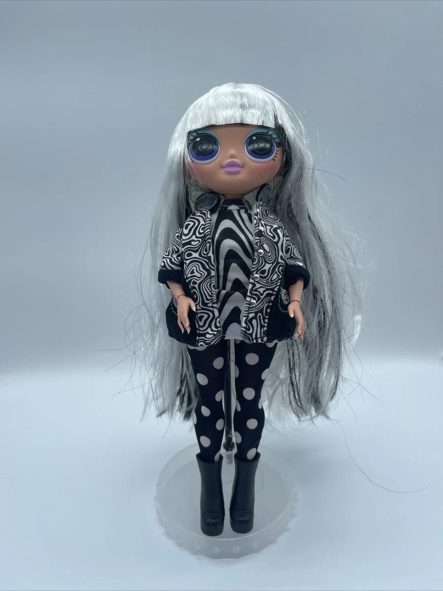 Lol doll hotsell black white hair