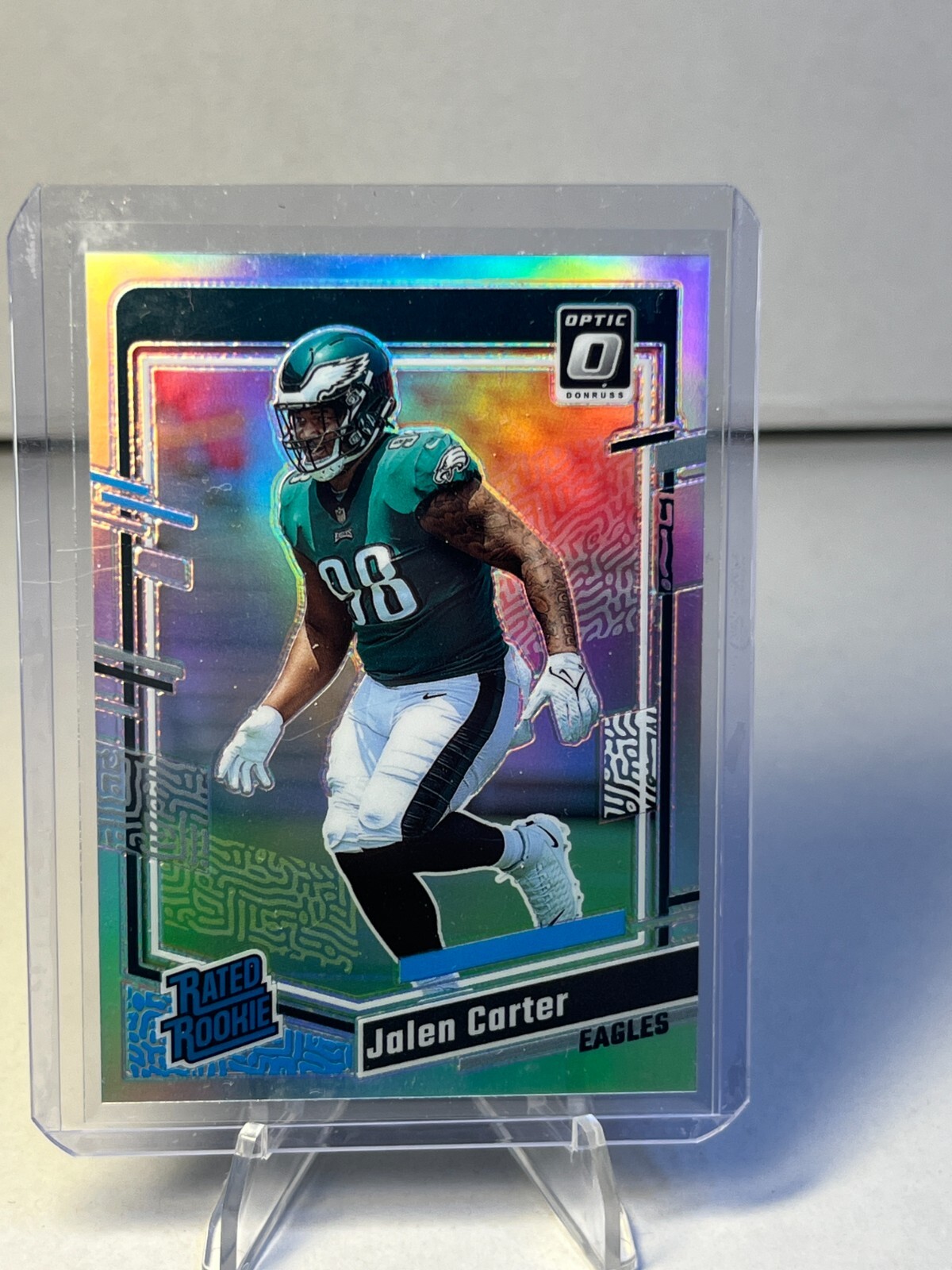 2023 Panini Donruss Optic Preview Holo Silver Rookie RC Jalen Carter