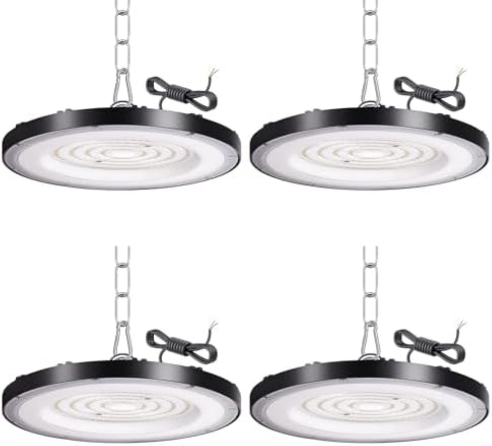 Stock Faretto LED UFO 100W Industriale | 6000K 10000LM IP65 Lampada High Bay