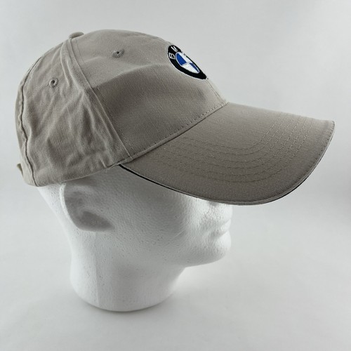 BMW Baseball Hat StrapBack Cap Cream Outdoor Casual Adjustable Braman Motors - Picture 8 of 14