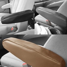 Faux Leather Pair Auto Car Suv Minivan Truck Armrest Covers Black Gray Or Beige