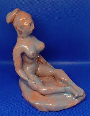 ''Love Bites''-Original Clay Sculpture. Hand made and glazed. Cool, interesting!