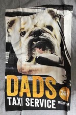 T-shirt uomo grigia con servizio taxi gratuito papà ideale per la festa del papà "