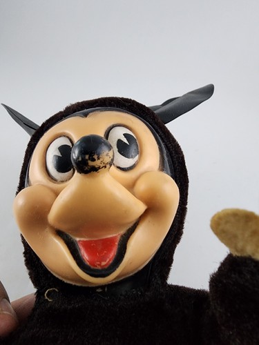Vintage Gund Rubber Face Mickey Mouse Disney Plush Felt Hands Rubber Face Ears - Picture 18 of 20