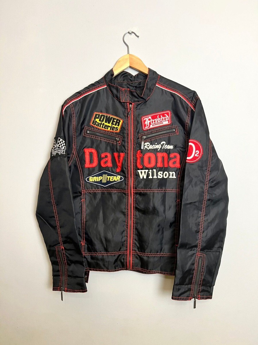 Vintage motorcycle racing jacket daytona wilson spellout | eBay