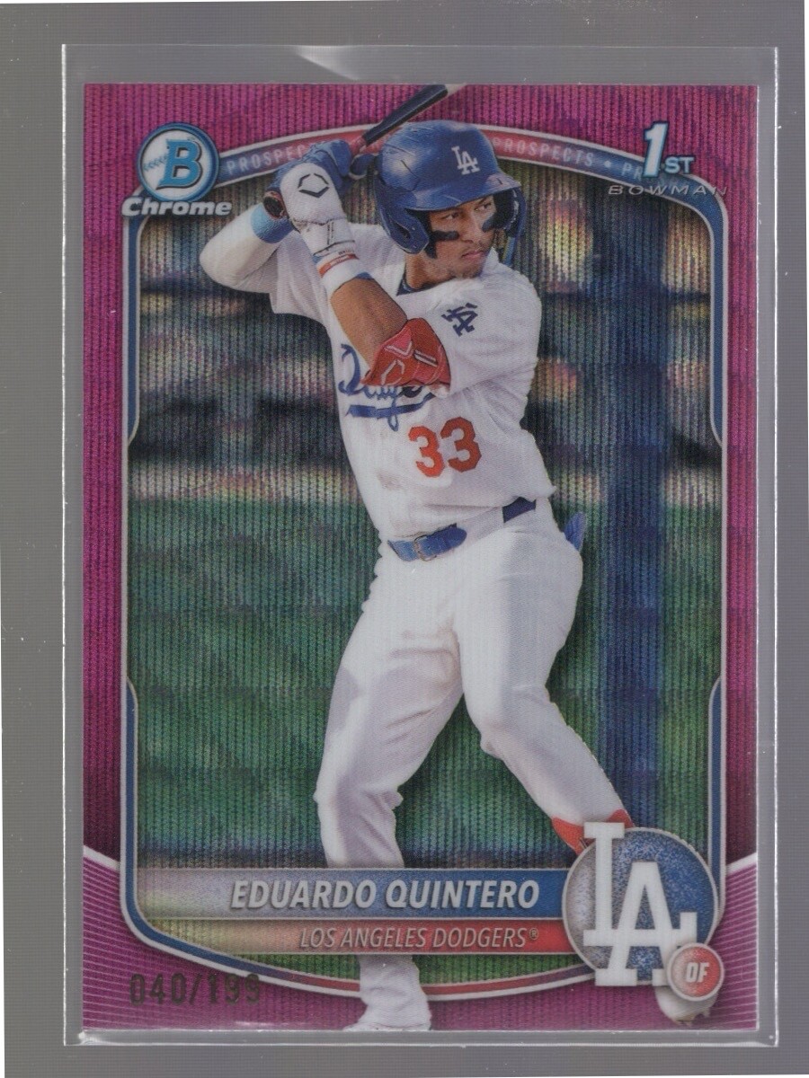 2025 Bowman Chrome Eduardo Quintero #BCP-115  Fuchsia Wave Refactor    040/199