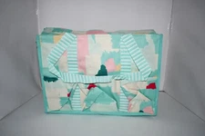 Thirty One Zip Top Organizing Utility Tote in Painted Streaks NWT