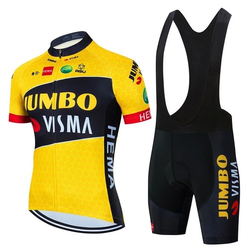 Completo Ciclismo Estivo - Maglia Salopette-Abbigliamento divisa bici - Gel  PAD | eBay