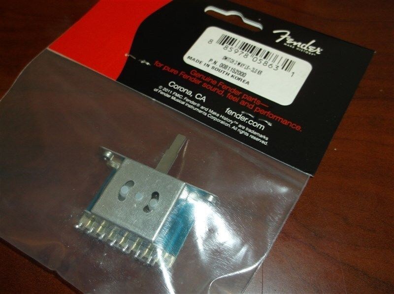 NEW Genuine Fender 3-Way Pickup Selector Switch For Blacktop Tele