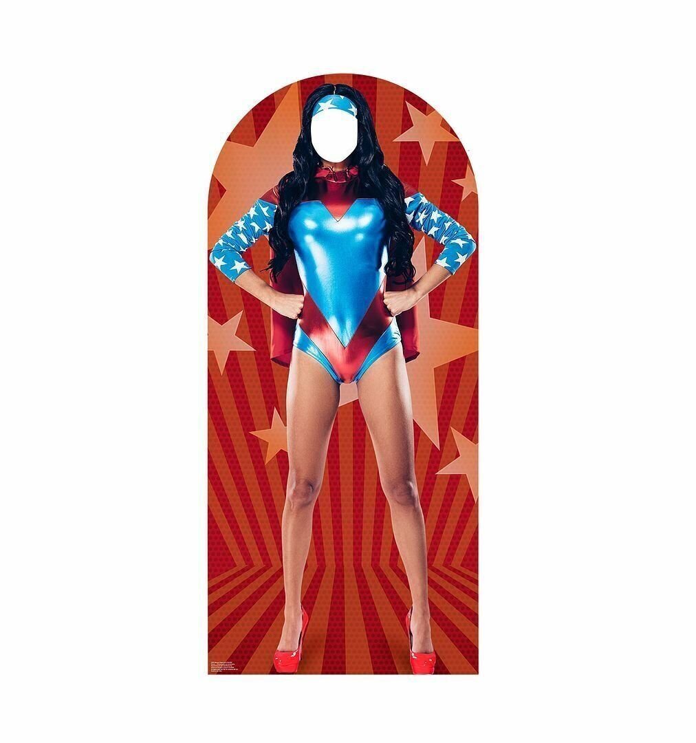 Woman Super Hero Standin Life-Size Cardboard Cutout Standup Standee