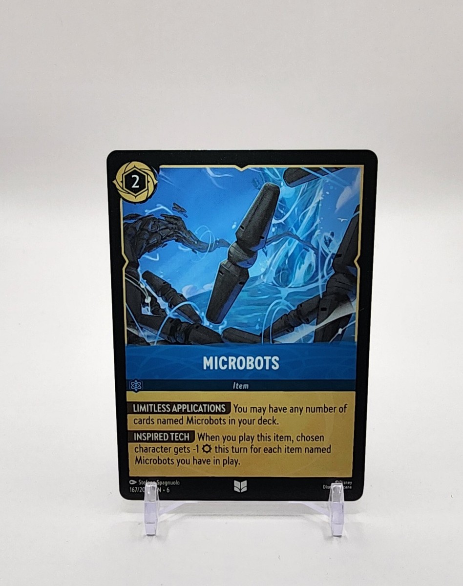 disney lorcana azurite sea card list price Disney Lorcana TCG Azurite Sea Microbots Uncommon 167/204