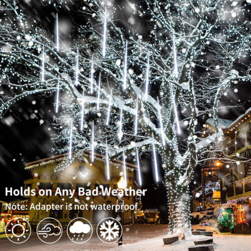 240 480 LED Meteor Shower Lights Fairy String Light Falling Rain Tree Xmas Decor - Picture 4 of 22