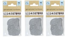 Galvanized Metal Numbers 30 pc. 2" in. Tall - 3 Packs by Crafter's Square