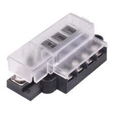4 Way Slim Standard Blade Fuse Box 100A 32VDC