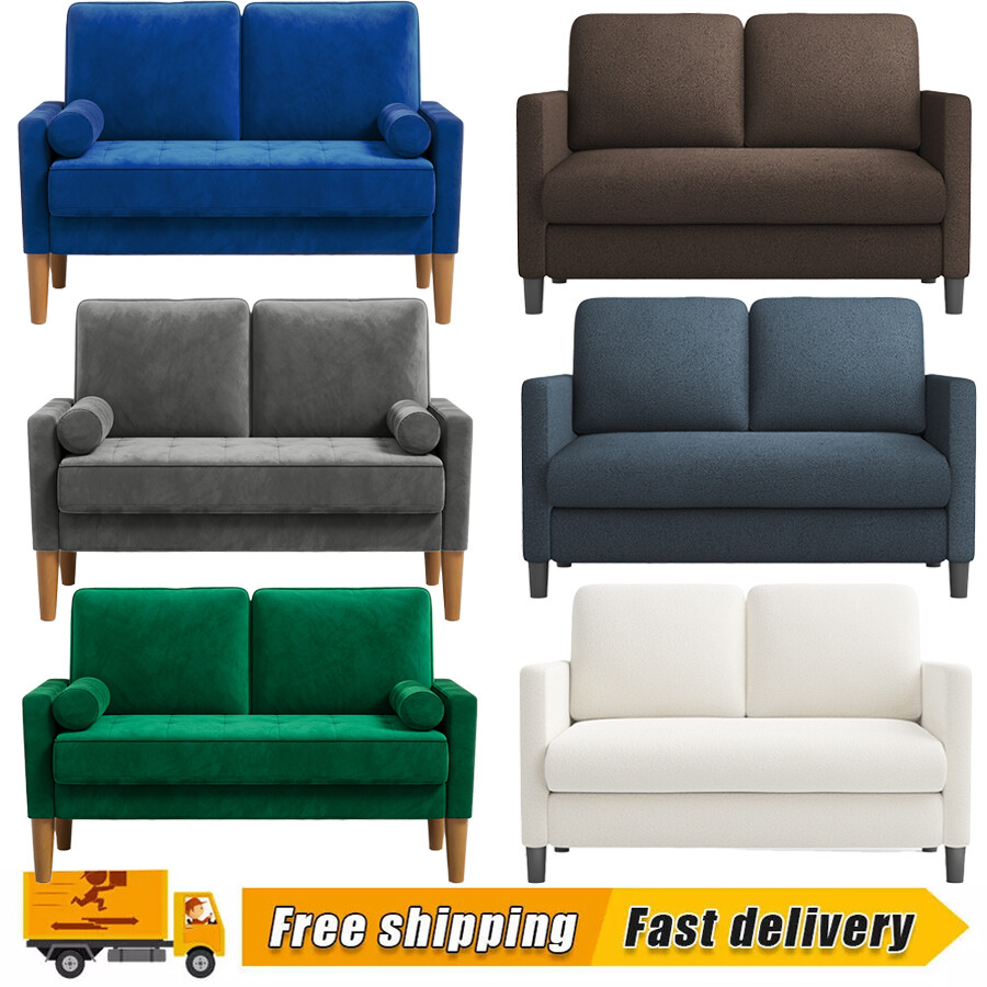 hq Modern Sofa Loveseat Upholstered Couch for Small Spaces 2