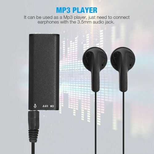 Mini Voice Recorder Hidden Audio Listening Device 96 Hours Bug Recording pf 8GB - Picture 9 of 12
