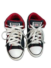 Converse black and red shoe 