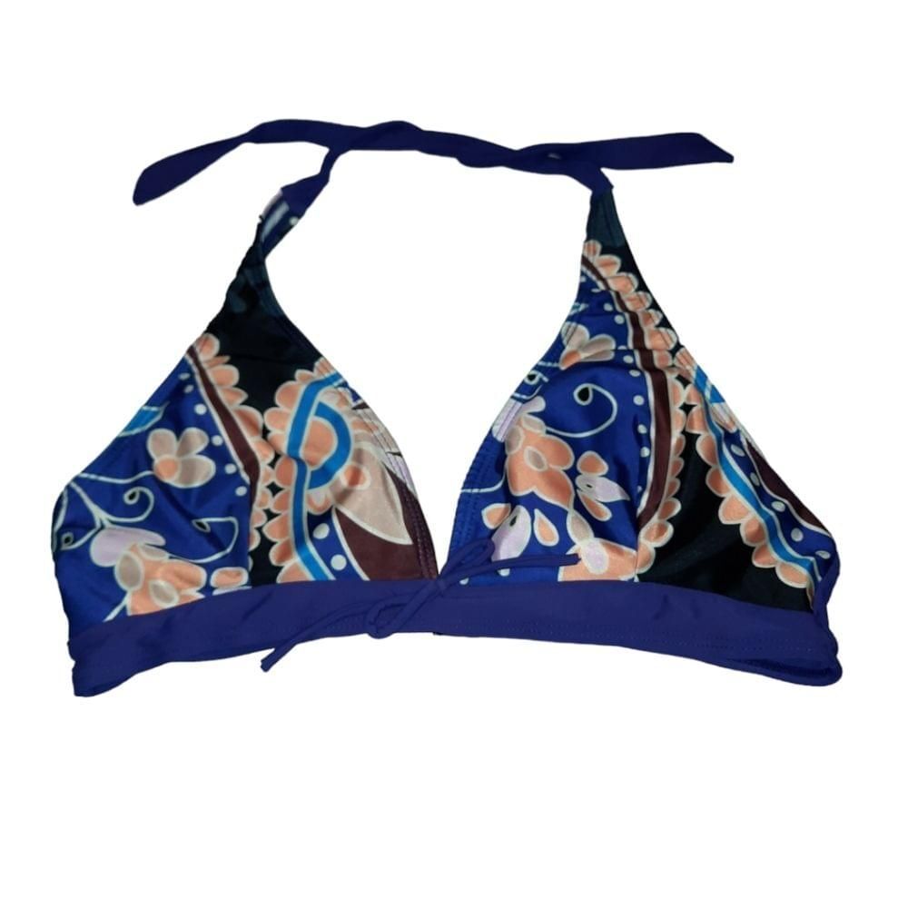Multicolored Bikini Top Size Medium - image 1