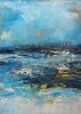 MQ-OP0539 100% Handmade Painted Abstract Modern Oil Painting Art On Canvas