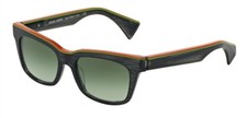 NEW ORIGINAL ALAIN MIKLI A05020 D0068E Black Green Orange Women Sunglasses 50mm