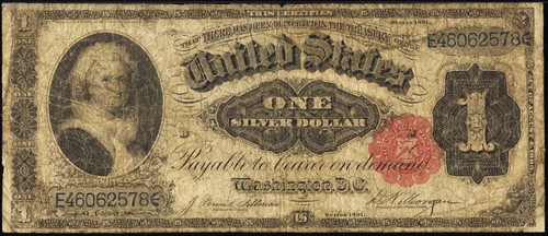 FR 223 - 1891 MARTHA WASHINGTON - SILVER CERTIFICATE - LARGE SIZE $1 - PMG 10 VG - Picture 3 of 12