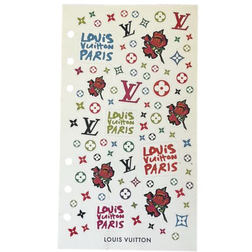 LOUIS VUITTON Vintage 90s Stickers for Diary Organiser - 8 Sheets - EUC - Picture 4 of 6