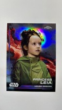 Princess Leia 2024 Topps Chrome Star Wars 69 Refractor