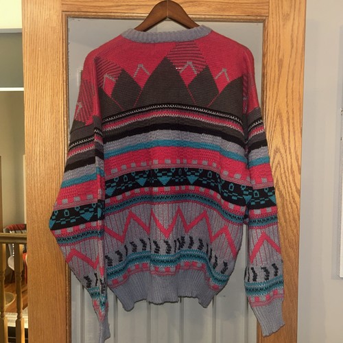 Vintage The Mens Store Pullover Gr. XL Mehrfarbig Fair Isle Rundhals Pullover 90s - Bild 6 von 6