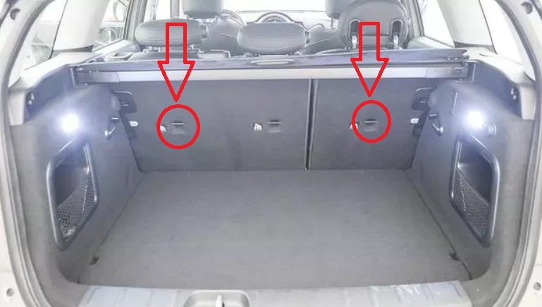 Trunk Rear Seats Envelope Style Cargo Net for MINI COOPER CLUBMAN F54 2016-2024 - Image 2 of 4