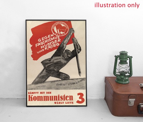 Verschiedene Poster KPD Kommunistische Partei Deutschlands Wahlplakate Antifa A2 - Picture 5 of 24