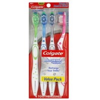 Colgate Maxwhite Full Head Medium Toothbrush, 4ct Colgate Maxwhite Full Head Medium Toothbrush, 4ct