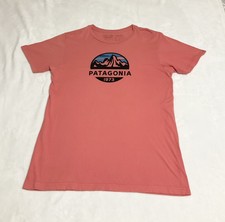Patagonia 1973 T-shirt Men’s Medium Slim Fit USA Made Organic Cotton Salmon?
