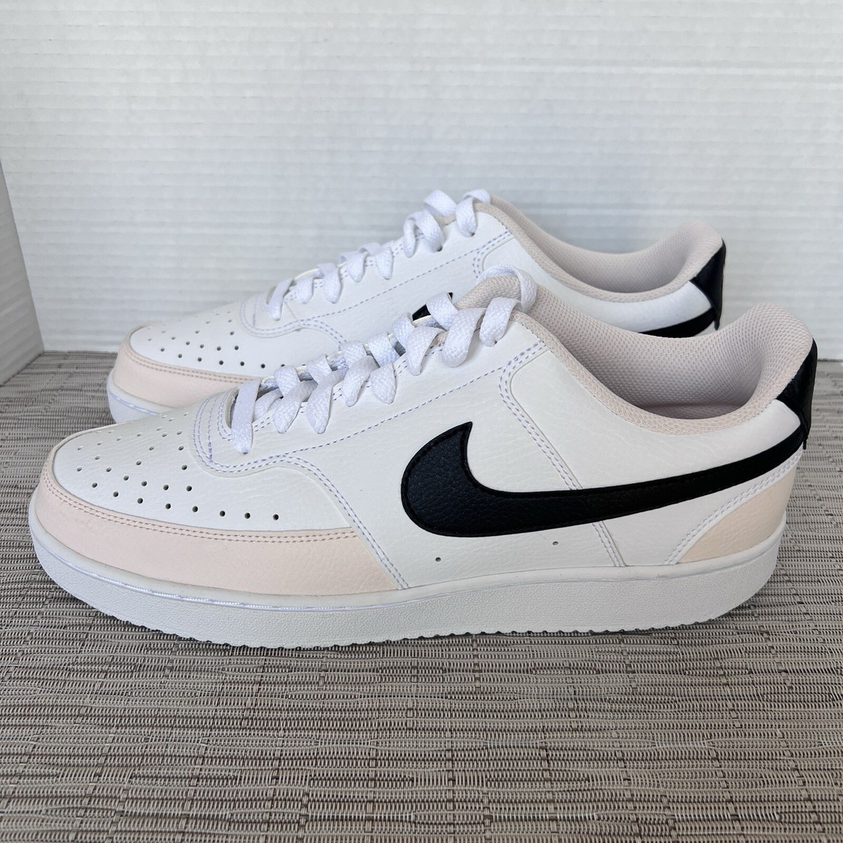 Size 12 - Nike Court Vision Low White Light Soft Pink W for