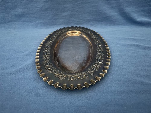Vajilla vintage enchapada en plata hecha en Inglaterra con bordes festoneados - Imagen 8 de 9