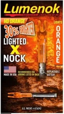 Lumenok Lighted X Nock HD Orange 3 Pack