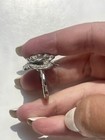 Banana Republic Silver Tone Rose Flower Cocktail Statement Ring — photo 4
