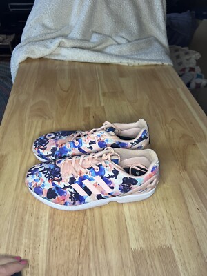 Adidas zx flux pink floral bb2879 size 7 | eBay