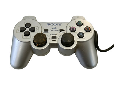 Sony PlayStation DualShock 2 Controller Kabelgebunden silber Gaming Retro