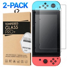 2-Pack Tempered Glass Screen Protector For Nintendo Switch