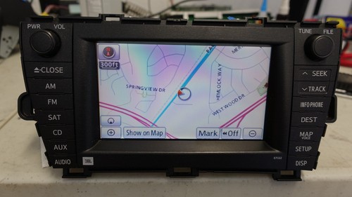 10-11 TOYOTA PRIUS E7022 JBL DISPLAY SCHERMO NAVIGAZIONE GPS 86120-47390 - Foto 6 di 6