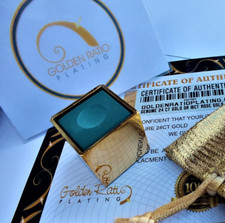 Metal Snooker Chalk Holder Billiards Luxury Pool Pouch Chalk 24ct Gold Plated